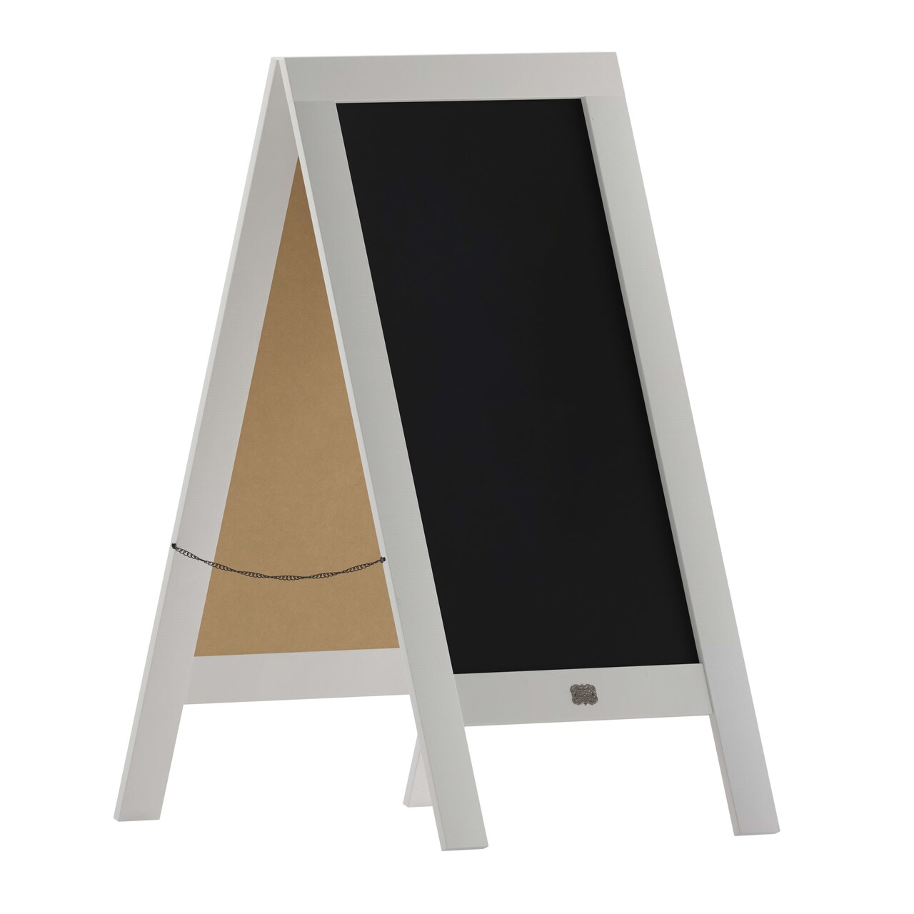 HBCY Creations A-Frame Chalkboard / Sidewalk Chalkboard Sign with Eraser / Large Sturdy Sandwich Board / A Frame Restaurant Message Board